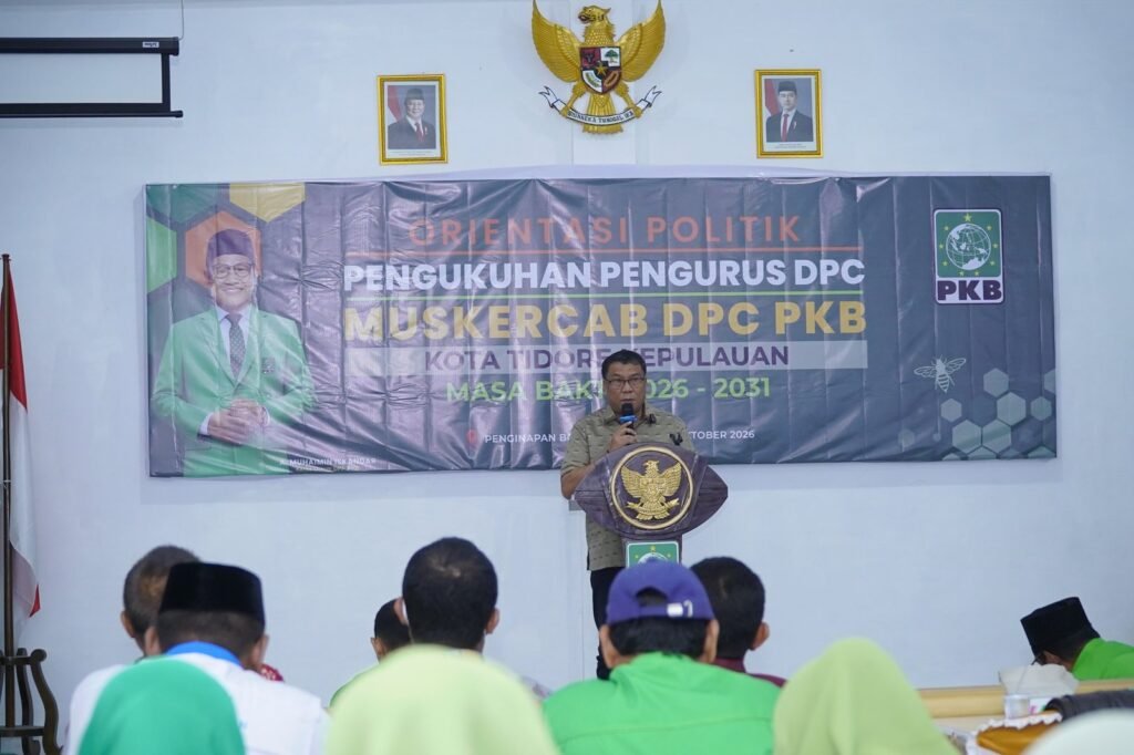 Sekda Ismail Dukomalamo Mewakili Wali Kota Hadiri Orientasi Politik dan Muskercab DPC PKB Tidore Kepulauan — foto 1